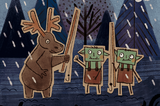 The Moose fishing with the Crafty Goblins.