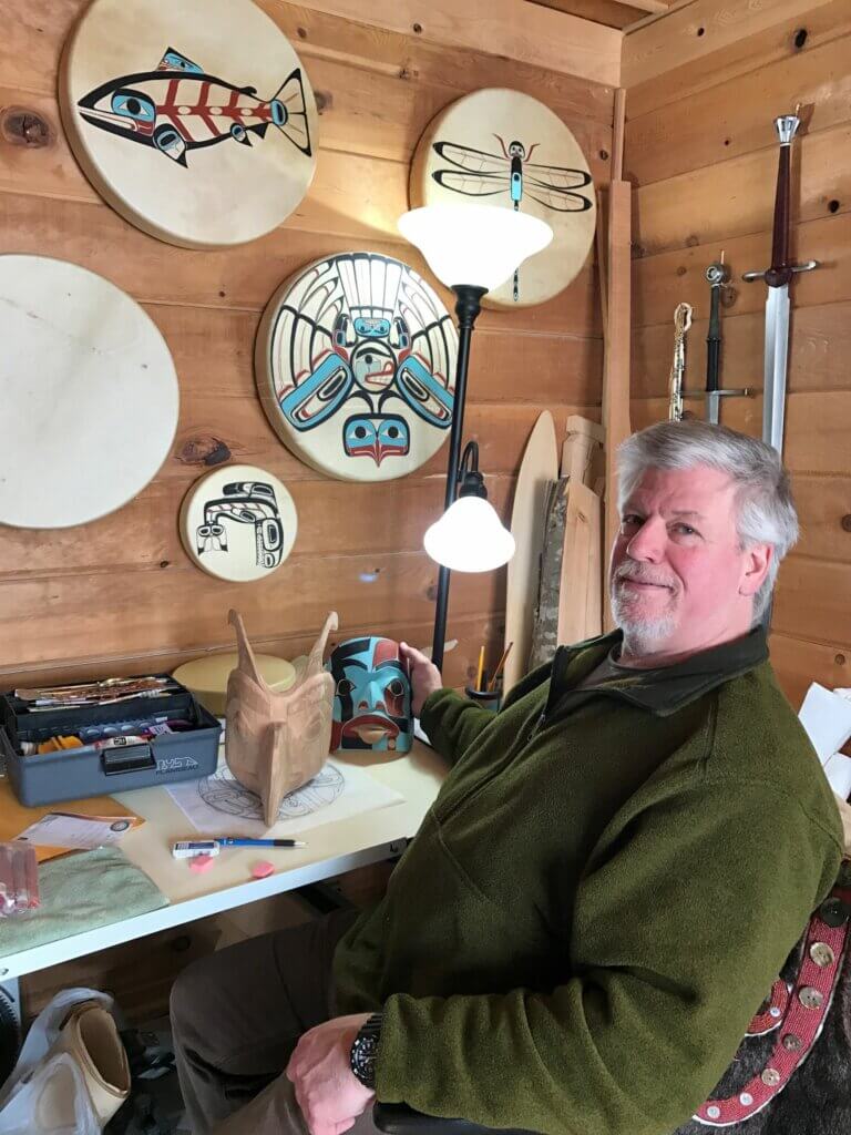 Jeff Skaflestad at his desk.